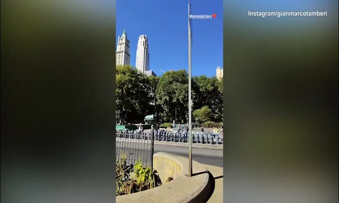 Tamberi, dolce bacio a New York