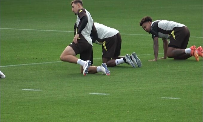 Allenamento Juventus, McKennie insieme al gruppo