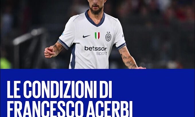 Inter, infortunio Acerbi: Juve a forte rischio