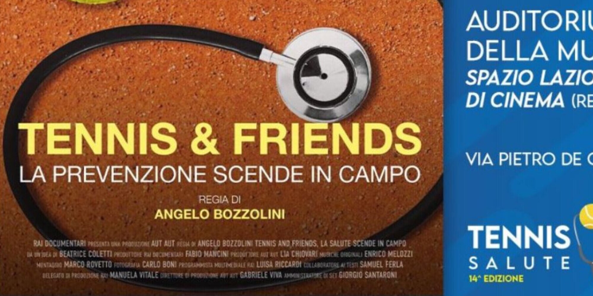 Al Festival del Cinema vince la prevenzione: trasmesso il docufilm "Tennis and Friends"