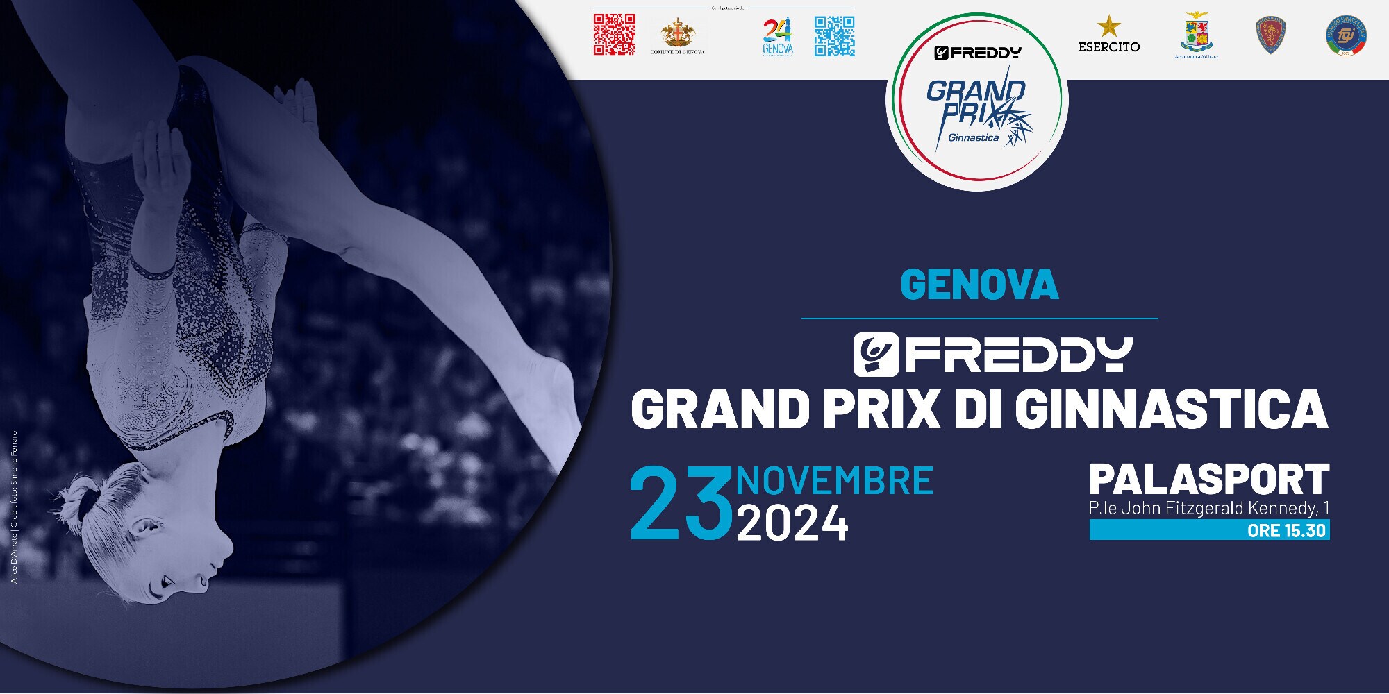 La Ginnastica azzurra al Palasport di Genova con il Freddy Grand Prix