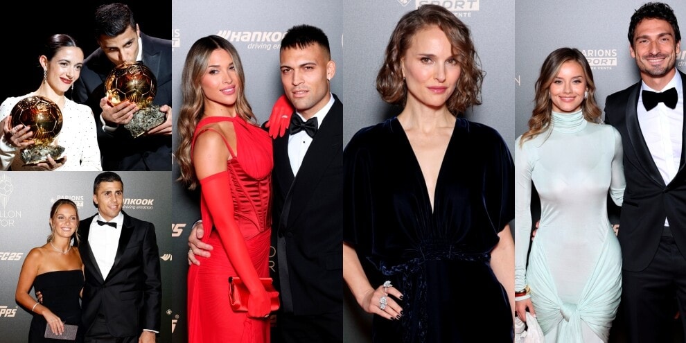 Non solo wags al Pallone d'Oro: Natalie Portman brilla tra lady Lautaro e lady Hummels