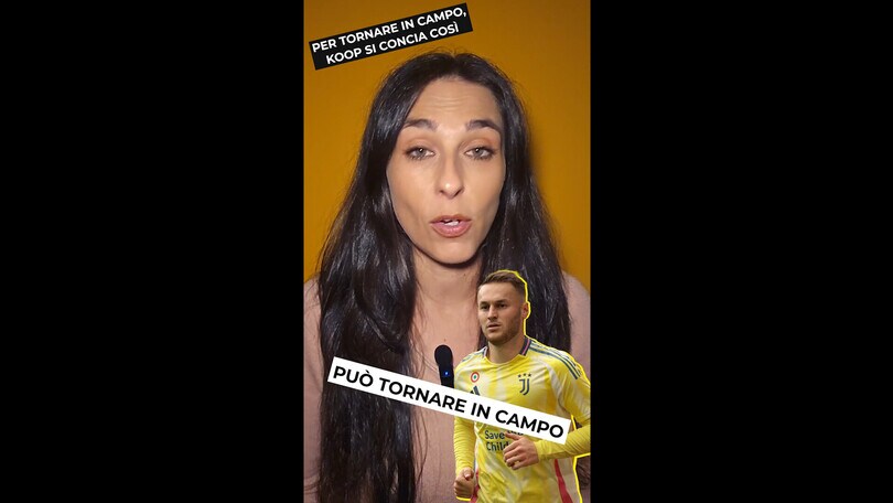 Per tornare in campo, Koop si concia così