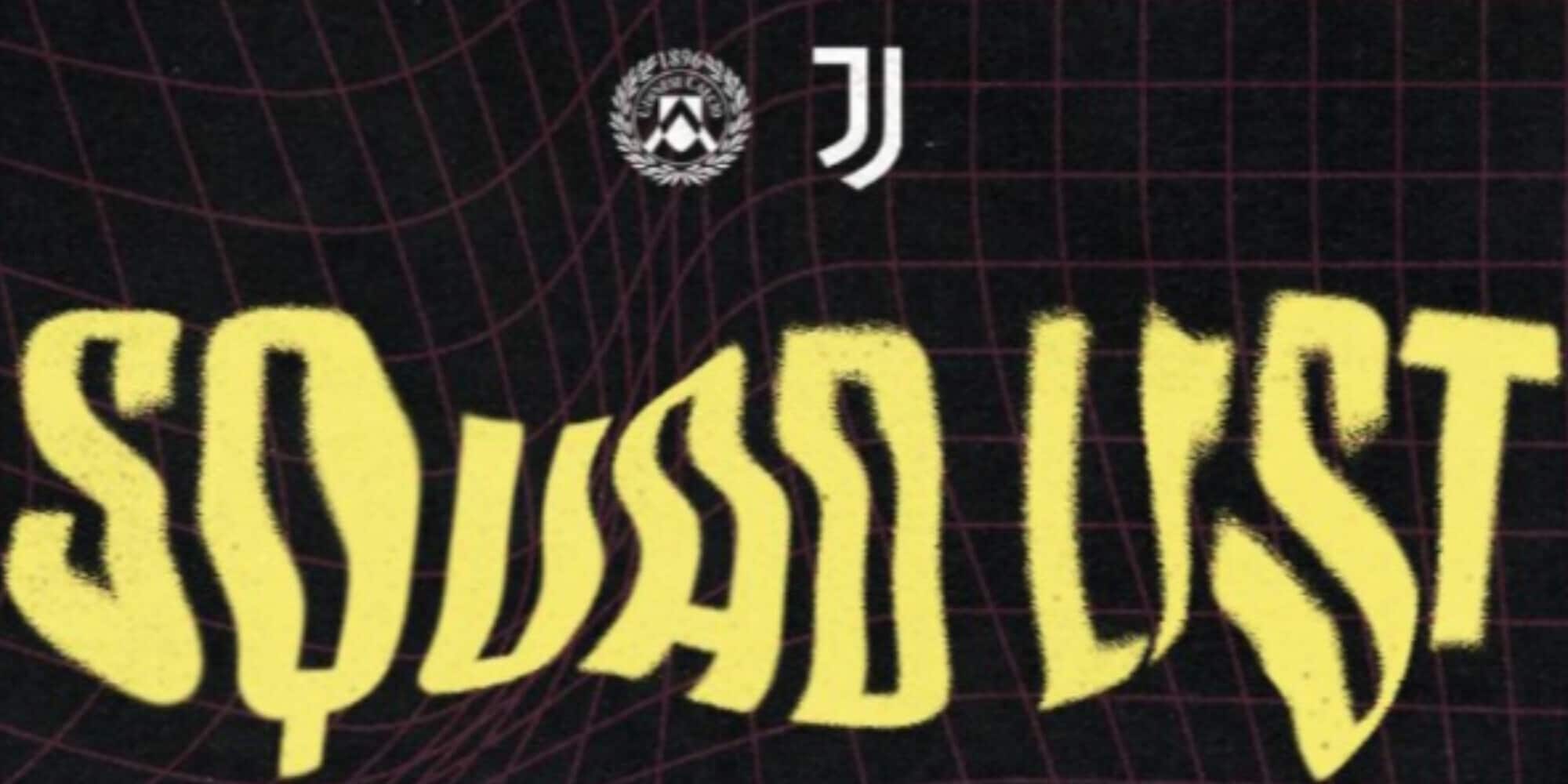 Udinese-Juventus, i convocati di Thiago Motta: c'è una riconferma