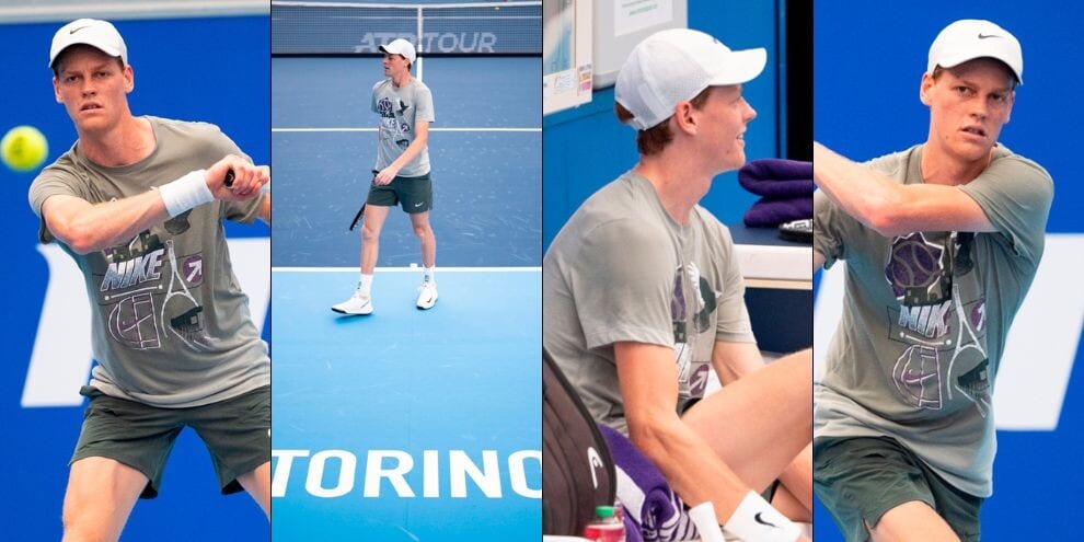 Sinner scalda i motori per le Nitto ATP Finals: è già in campo a Torino