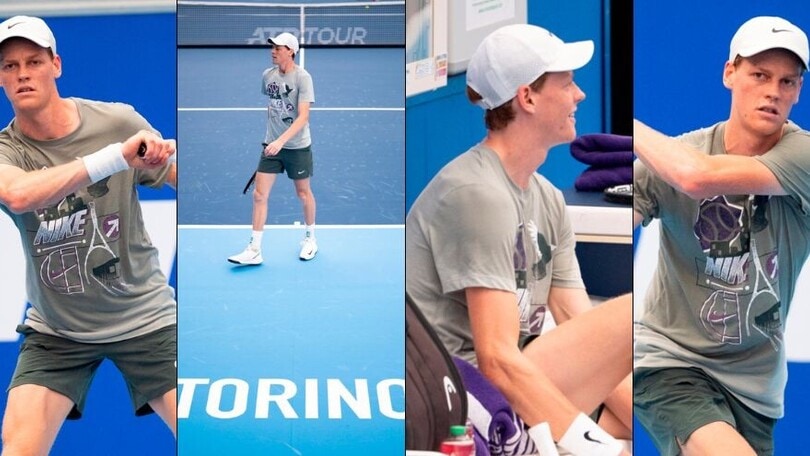 Sinner scalda i motori per le Nitto ATP Finals: è già in campo a Torino