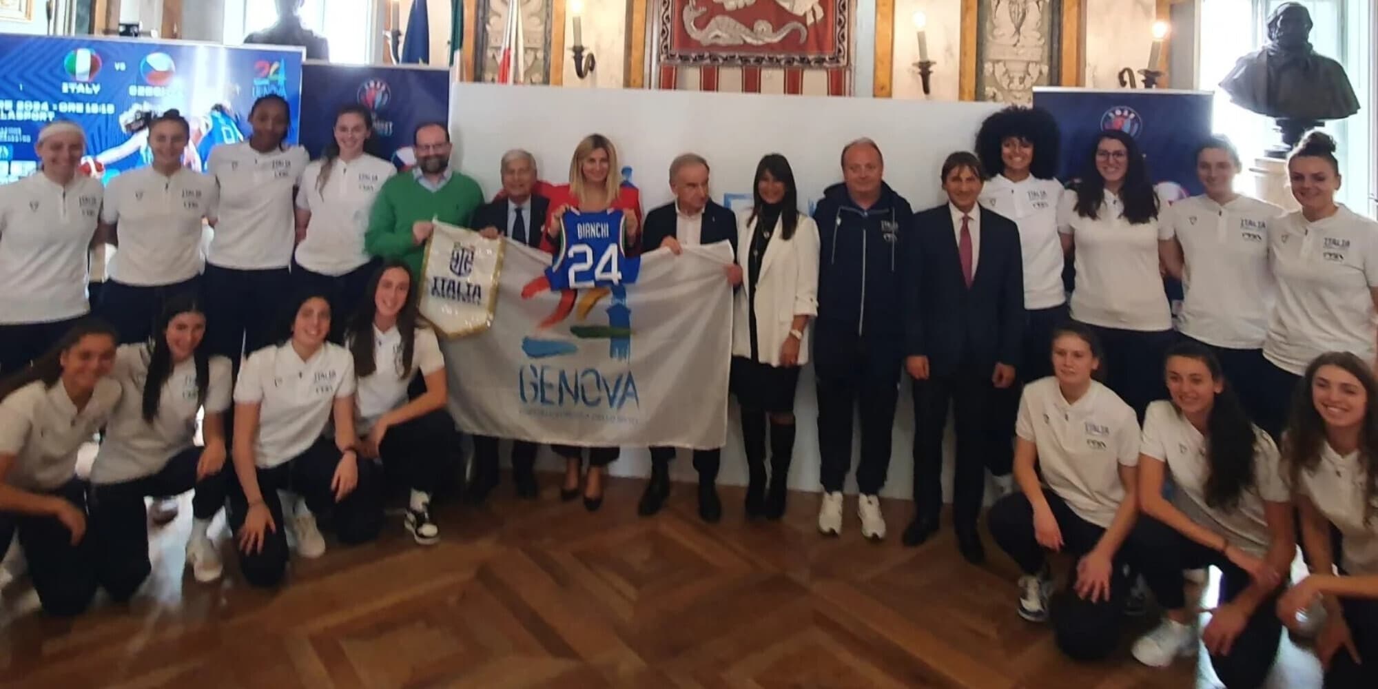 Presentata Italia-Repubblica Ceca. Giovedì il battesimo del nuovo Palasport di Genova