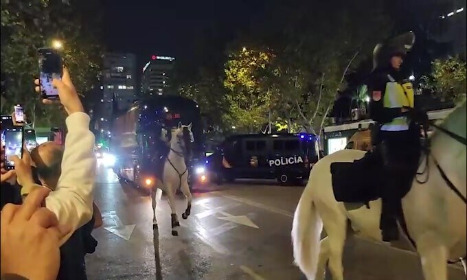Milan, l'arrivo al "Bernabeu"