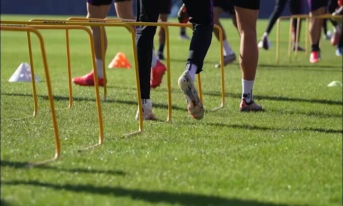 Fiorentina, allenamento prima della Conference