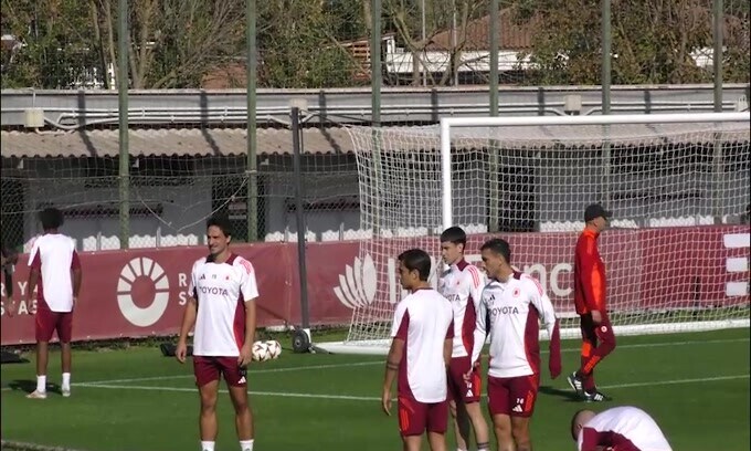Europa League, allenamento a Trigoria per la Roma