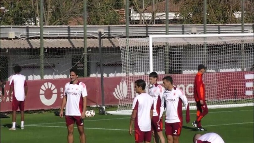 Europa League, allenamento a Trigoria per la Roma