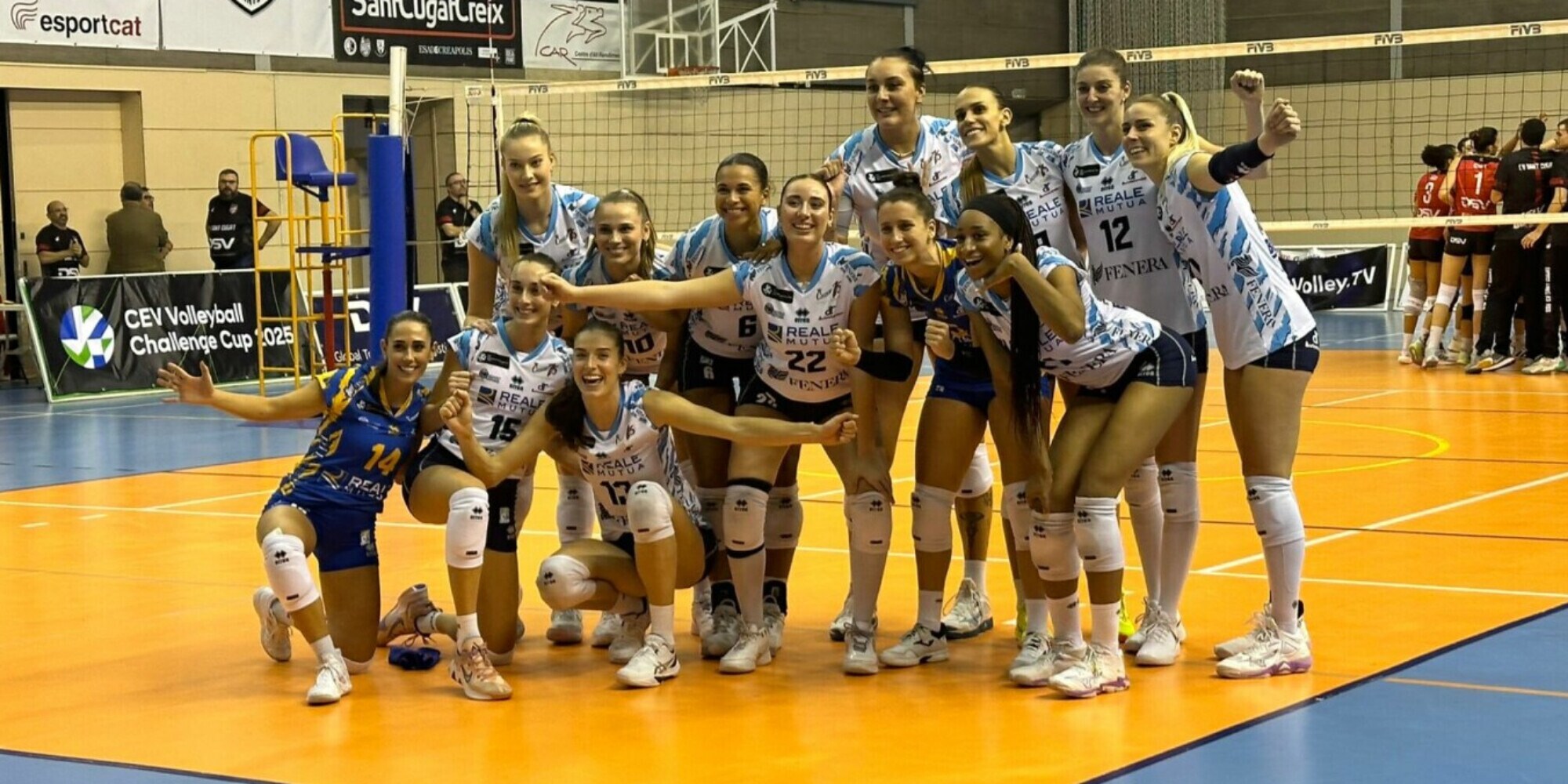La Reale Mutua Fenera Chieri ’76 debutta nella CEV Challenge Cup vincendo con Sant Cugat