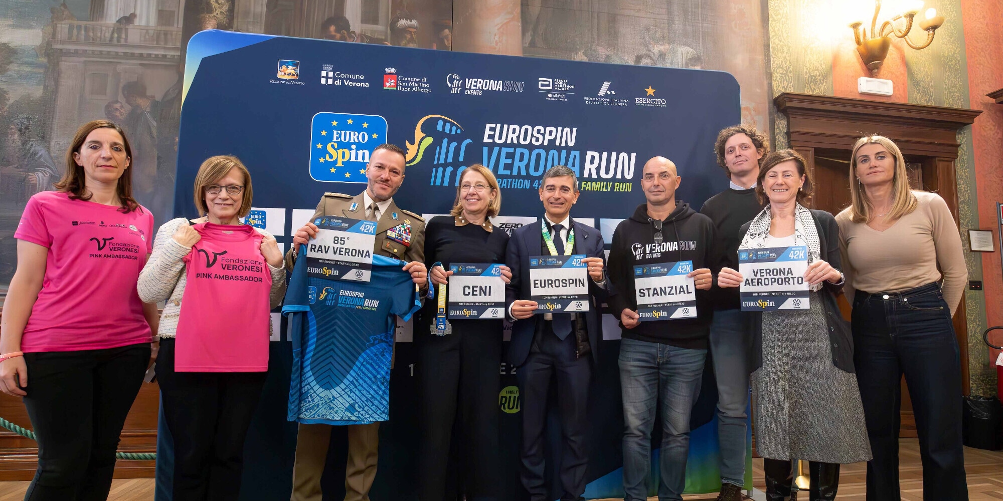 Presentata Eurospin Verona Run Marathon 42k/21k/Family Run, 10mila al via e indotto economico da 6milioni di euro