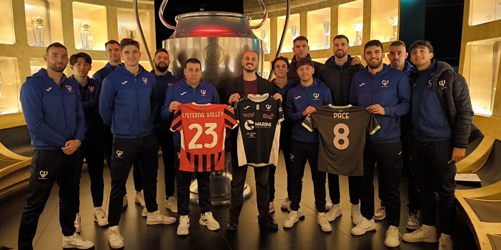 Cisterna nel museo del Milan Calcio