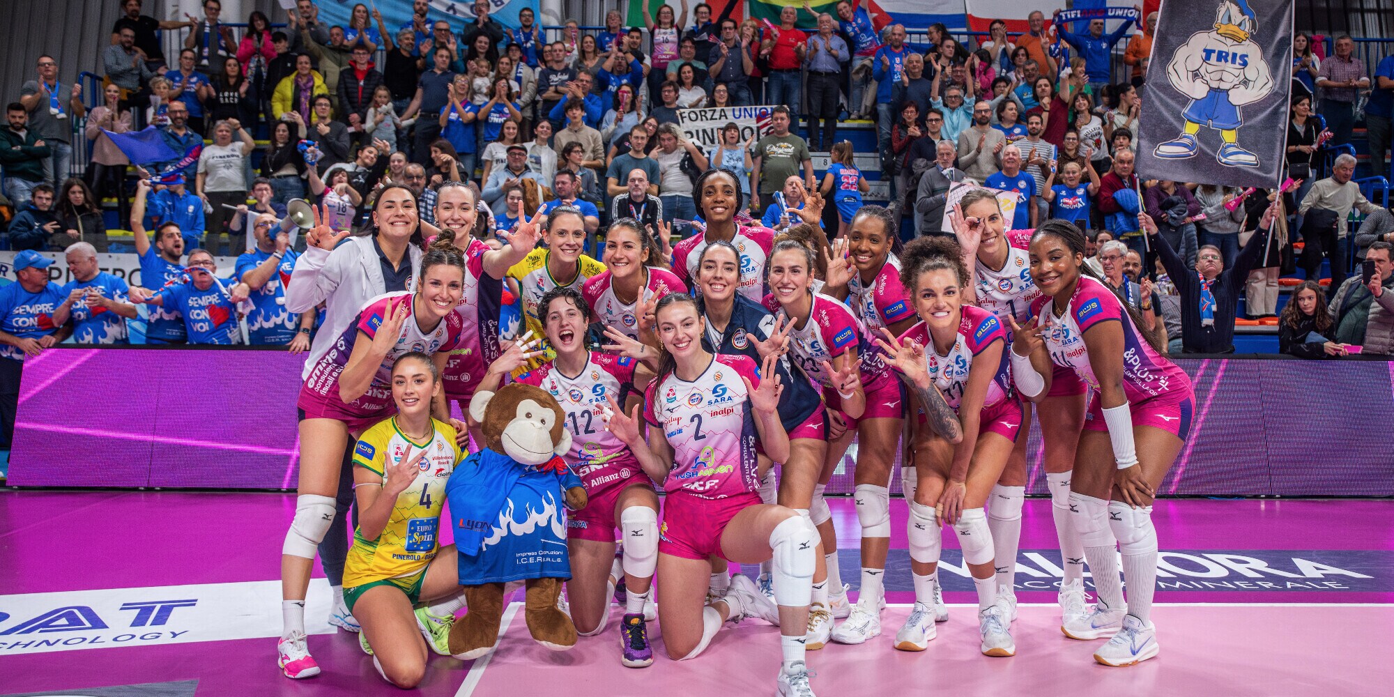 Wash4Green Pinerolo si impone 3-0 sulla Cda Volley Talmassons Fvg