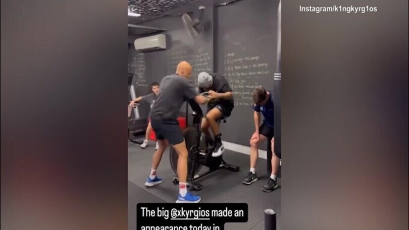 Tennis, Kyrgios scatenato in palestra