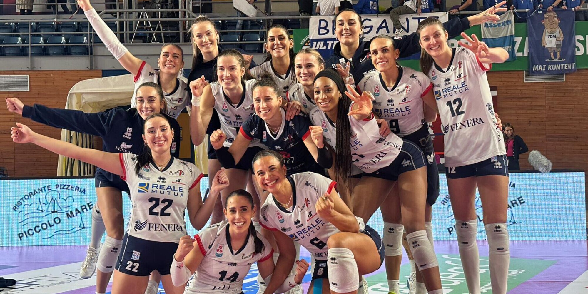 La Reale Mutua Fenera Chieri ’76 torna alla vittoria da 3 punti con Bergamo