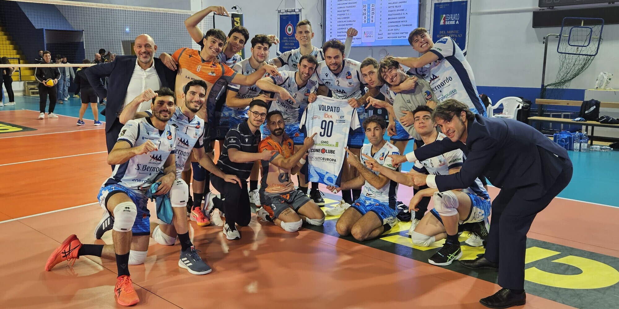 Cuneo Volley regola in tre set la trasferta a Palmi
