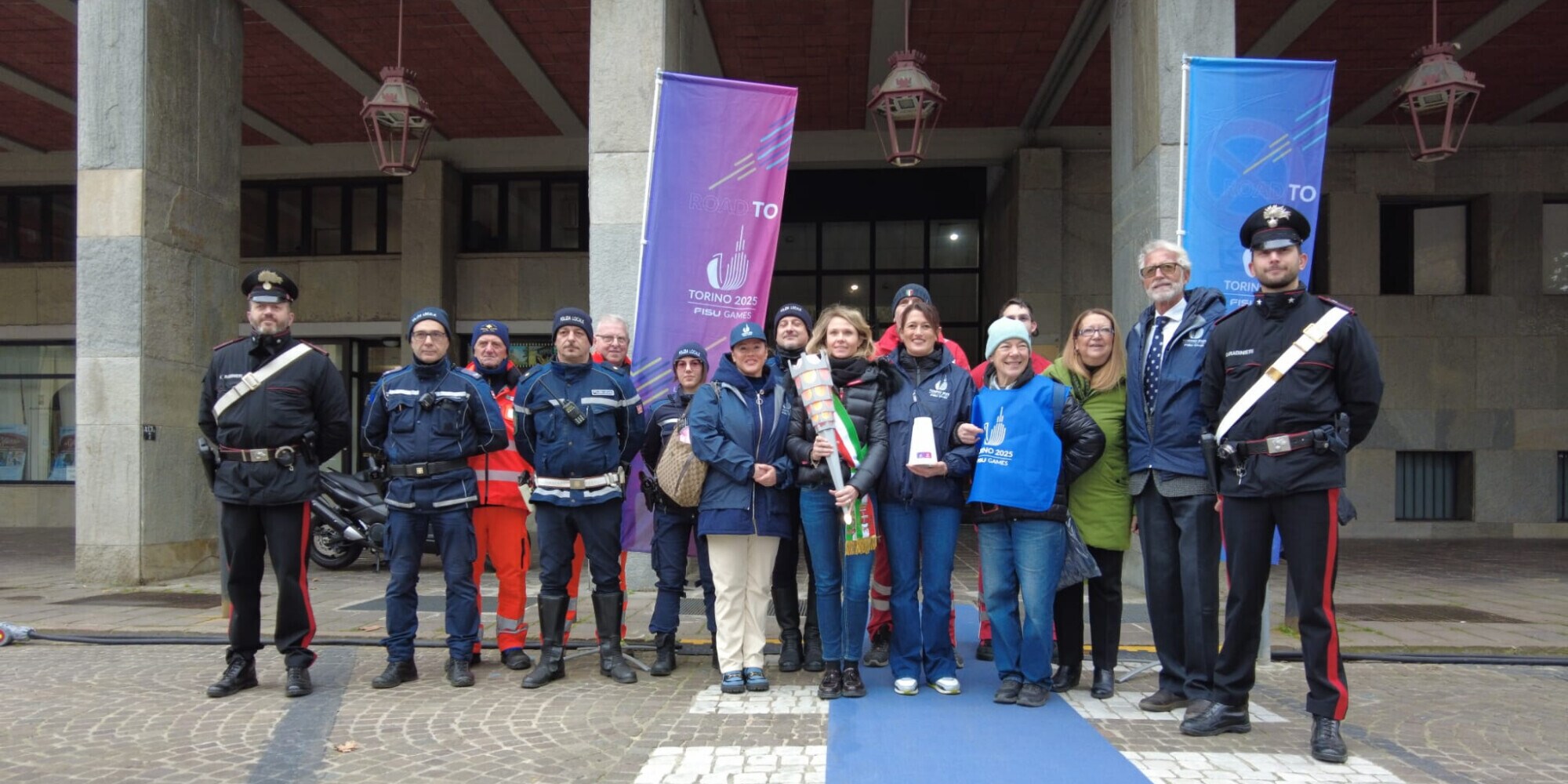 La Fiaccola dei Torino 2025 FISU World University Games è arrivata ad Asti