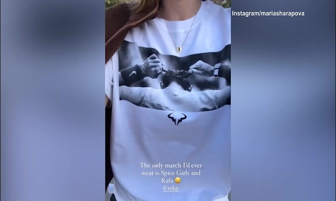 Tennis, l’omaggio di Maria Sharapova a Rafa Nadal