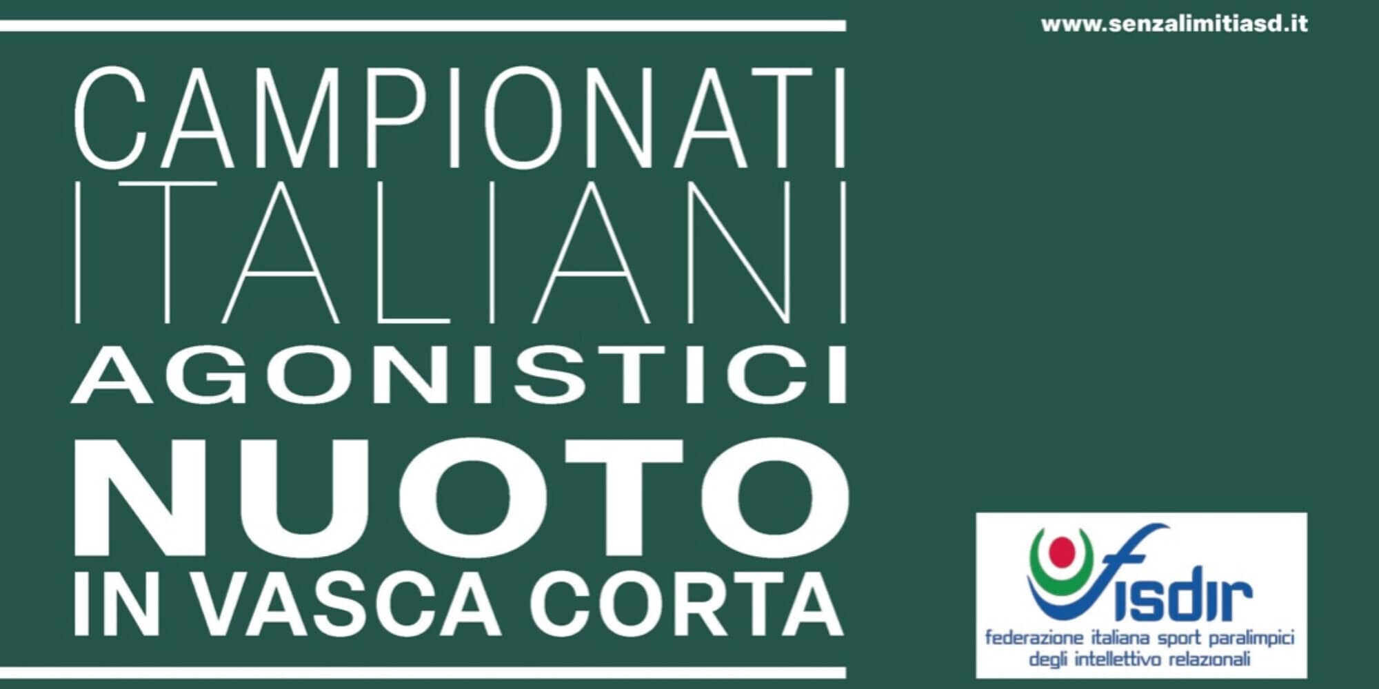 Campionati Italiani di Nuoto FISDIR: al via il prossimo weekend