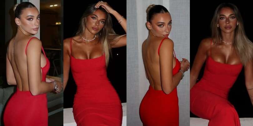 Chiara Frattesi, il look total red conquista tutti: "Geolier, 10-0 per te"