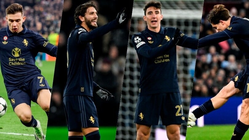 Aston Villa-Juventus, le istantanee più belle