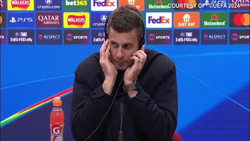 Siparietto Motta-giornalista sulla rete non data all'Aston Villa: "Non è gol..."