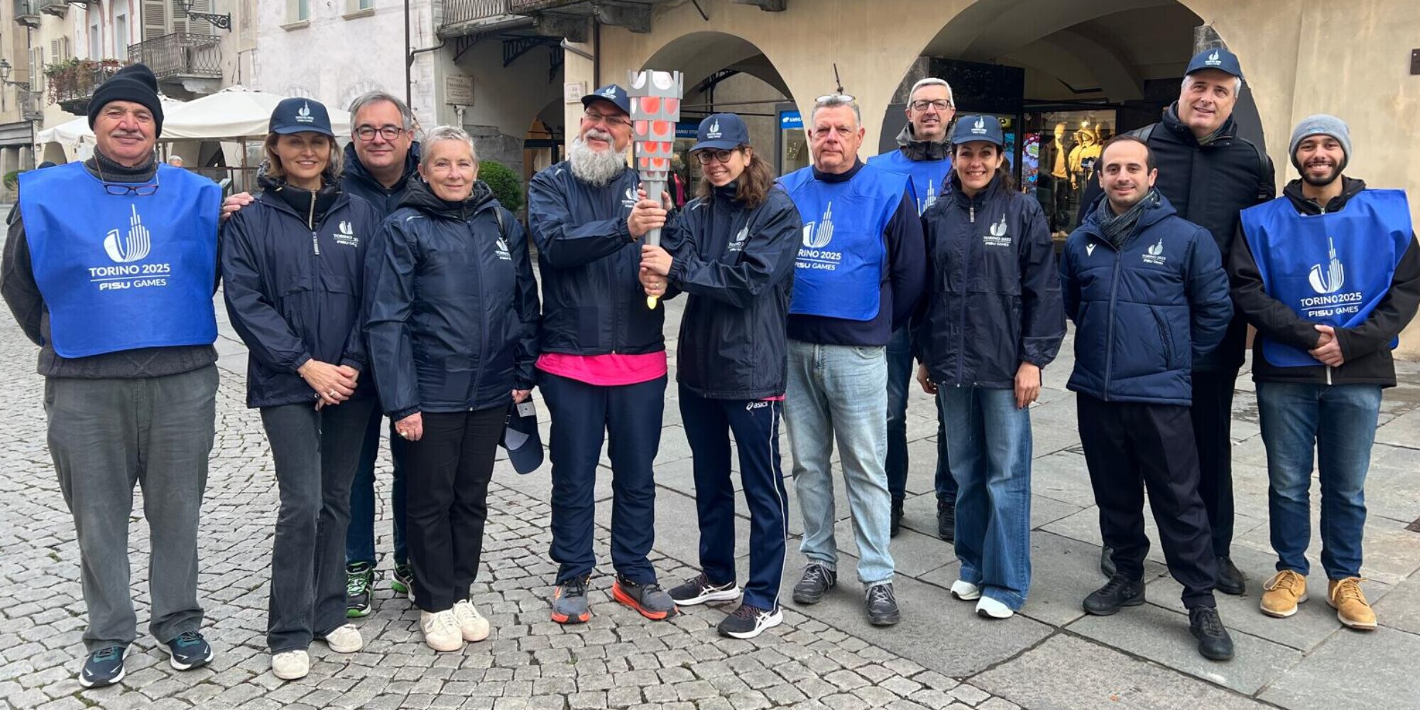 La Fiaccola dei Torino 2025 FISU World University Games è arrivata a Cuneo