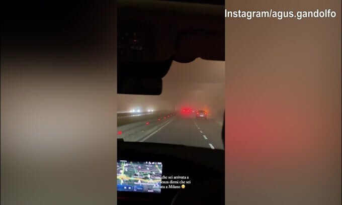 Lady Martinez, ritorno a Milano tra...traffico e nebbia