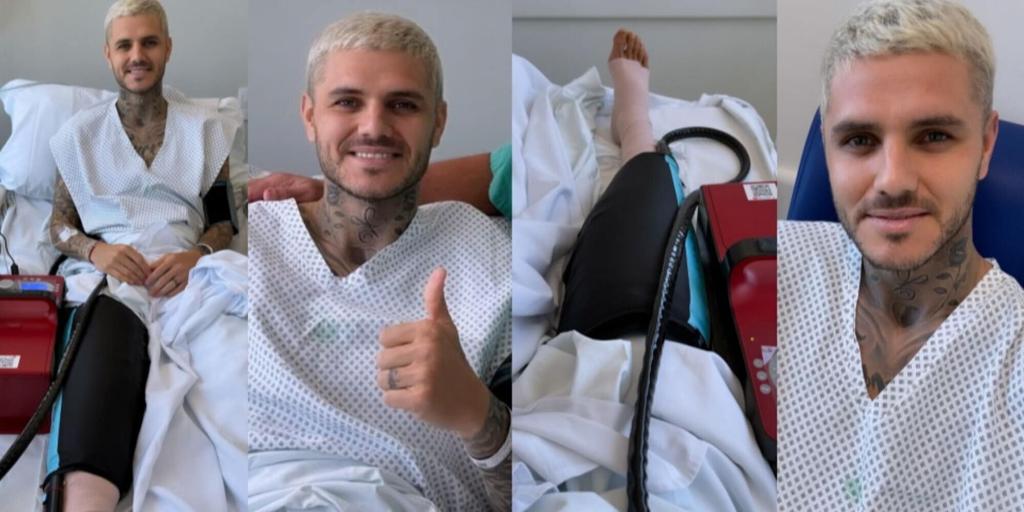 Icardi sfrattato da Wanda e in ospedale: "Grazie a chi mi ha curato, torno presto"