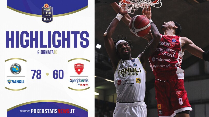 Vanoli Basket Cremona - Openjobmetis Varese | Serie A Unipol 2024/25