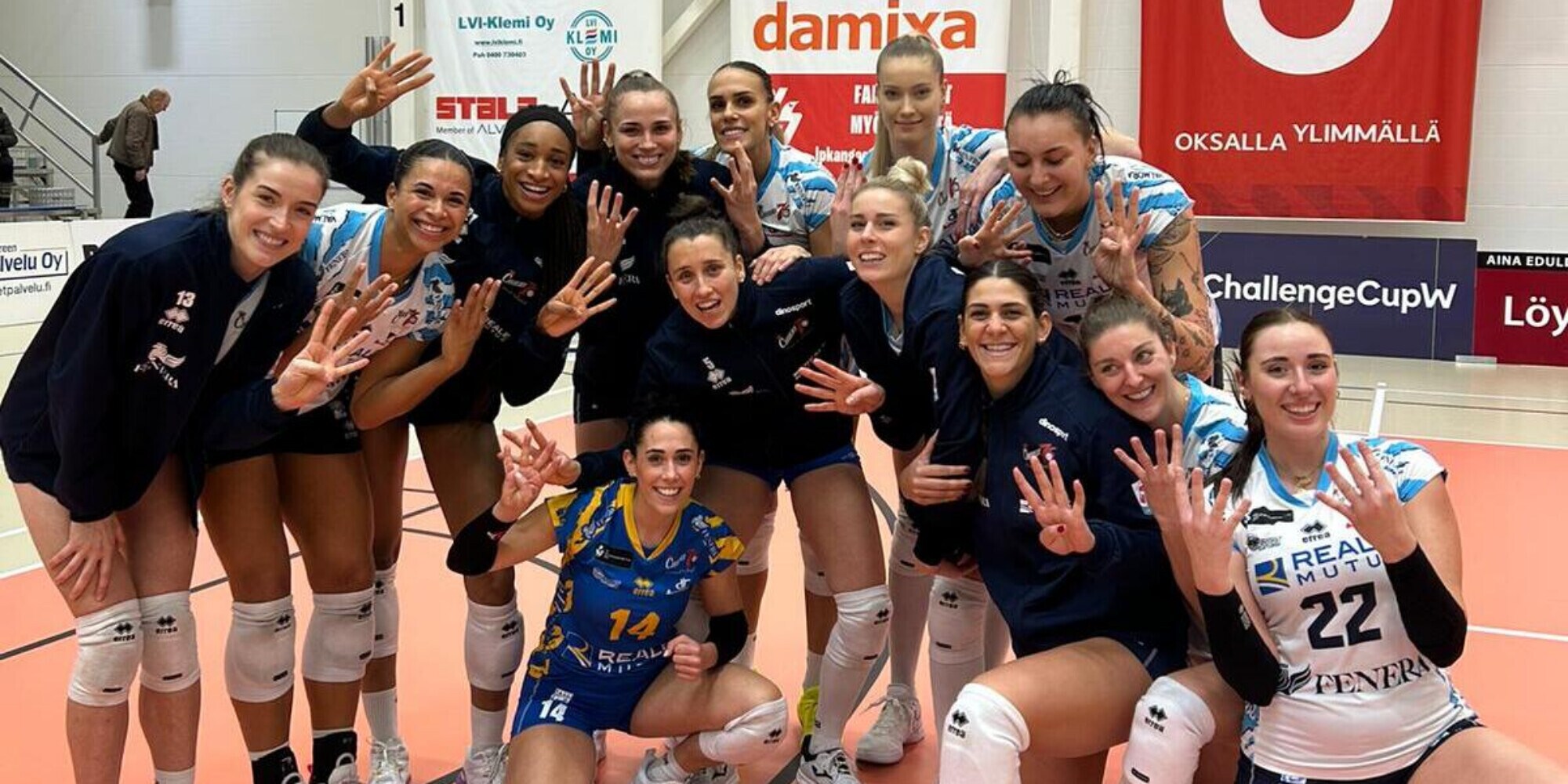 La Reale Mutua Fenera Chieri ’76 vince in Finlandia e centra i quarti della CEV Challenge Cup