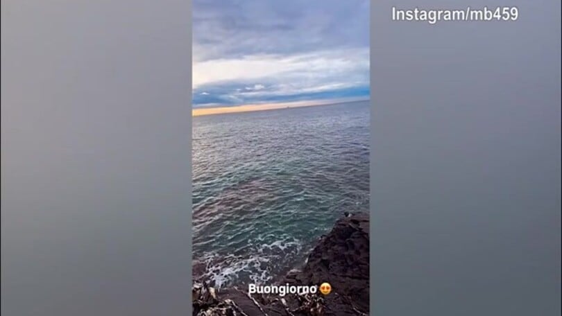 Genoa, Balotelli e il buongiorno dal mare