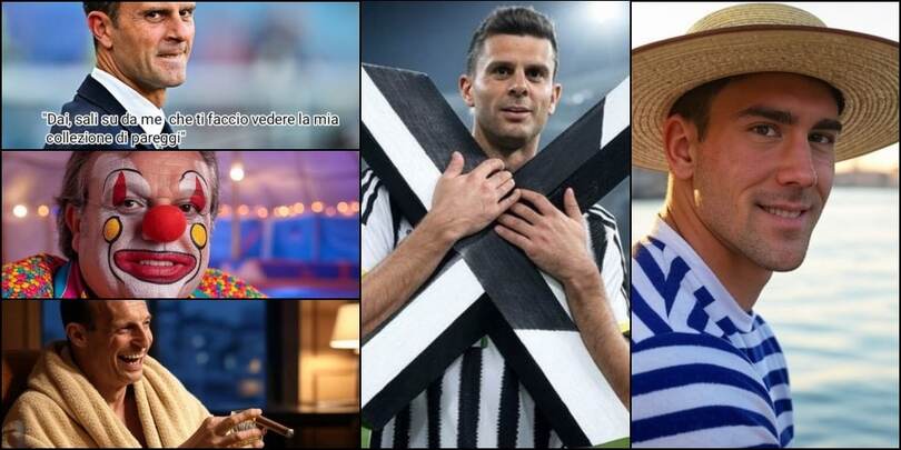 Motta Mister X, Vlahovic gondoliere, Allegri ride: Juve-Venezia social