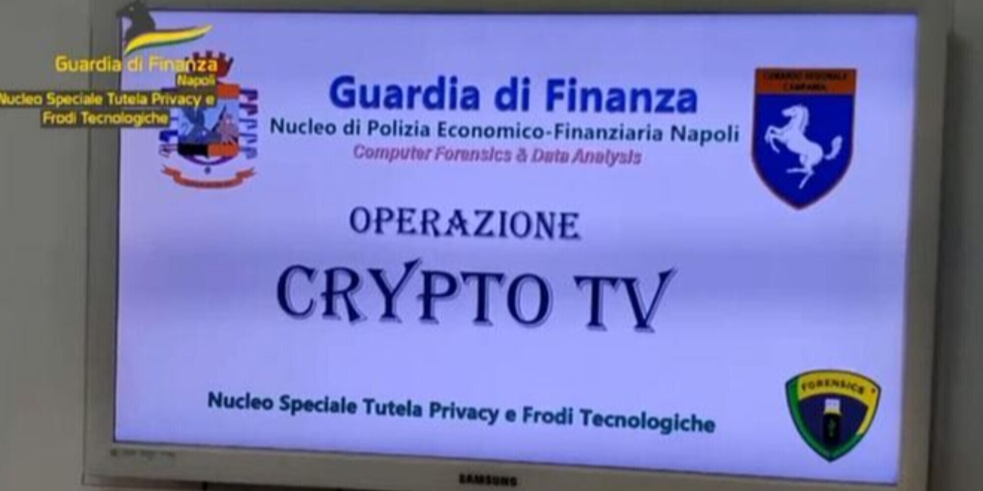 Scoperta a Napoli centrale illegale tv web, multe a 6mila utenti