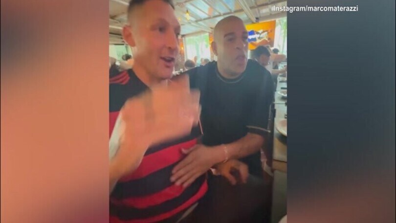 Materazzi in maglia rossonera. Adriano lancia la frecciatina