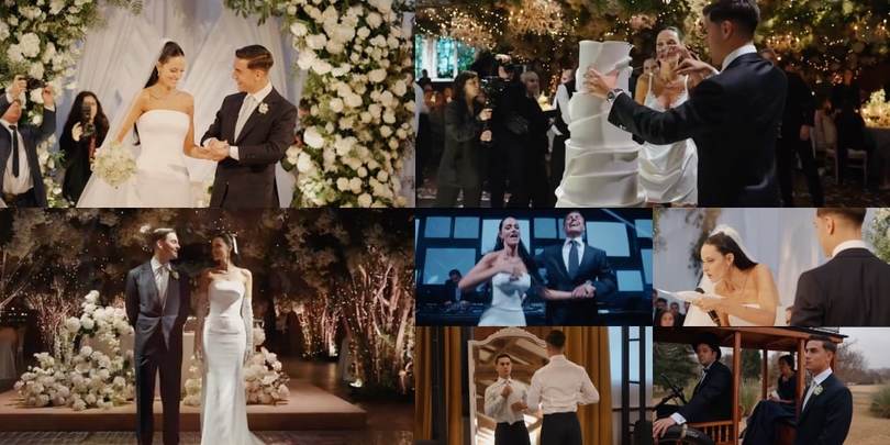 Dybala e Oriana, cinque mesi dopo: gli scatti inediti del matrimonio