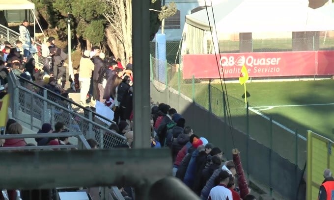 Roma, allenamento a porte aperte: che entusiasmo!