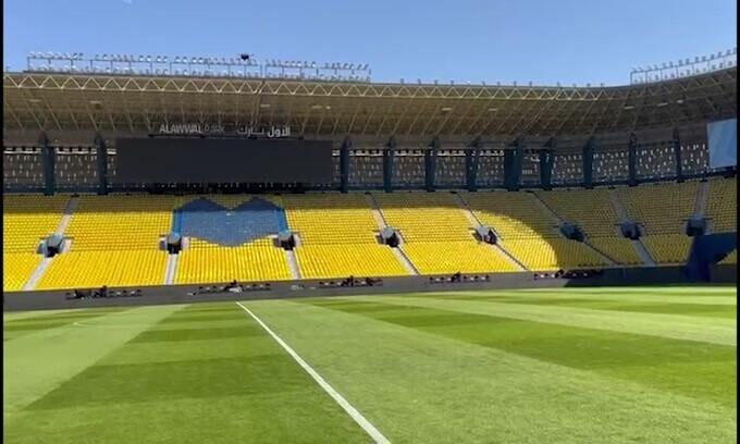 Nello stadio della Supercoppa