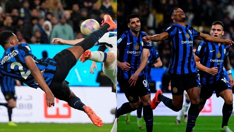 Dumfries si prende l'Inter: acrobazia e siluro, doppietta all'Atalanta