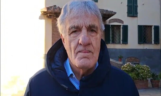Claudio Sala a Piombino ai funerali di Aldo Agroppi