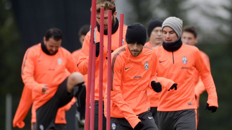 FOTO Juve subito in campo. Testa e cuore all'Atletico