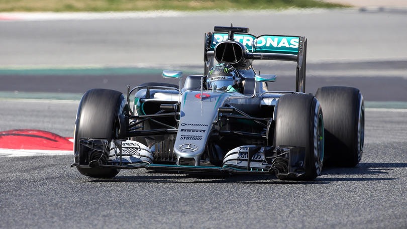 F1, Rosberg il più veloce a Barcellona, Raikkonen quarto