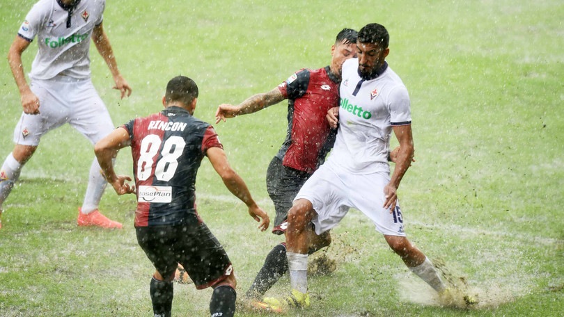 Diluvio a Marassi: rinviata Genoa-Fiorentina