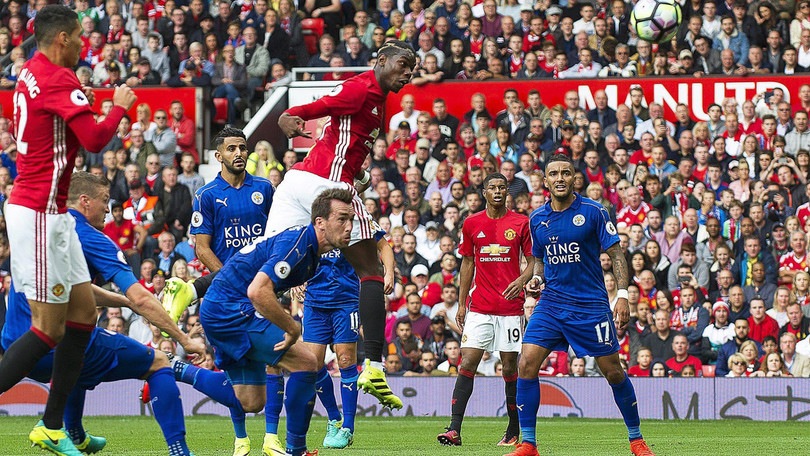 Pogba si sblocca: gol contro il Leicester