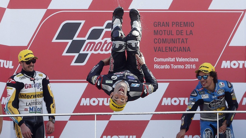 Moto2: Zarco, che capriola sul podio!