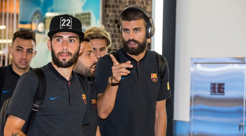 Juventus, ecco il Barcellona: Piqué e compagni sbarcano a Newark