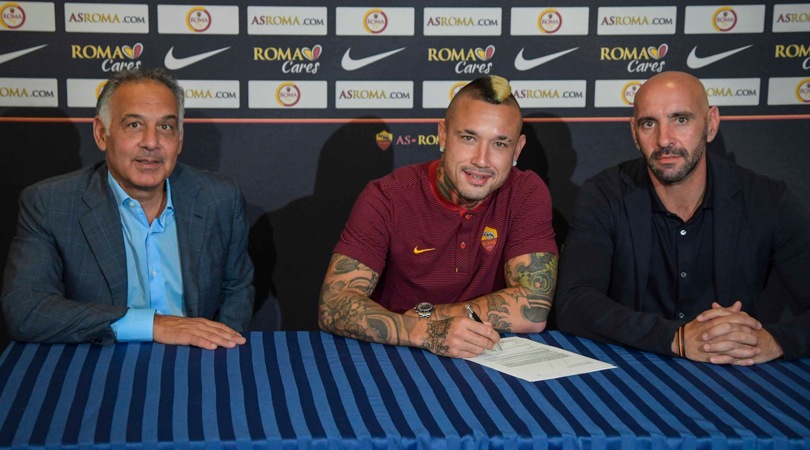 Nainggolan rinnova sulla tovaglia... dell'Inter