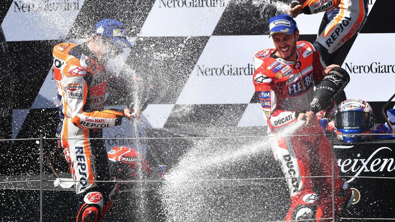 Austria; vince Dovizioso davanti a Marquez